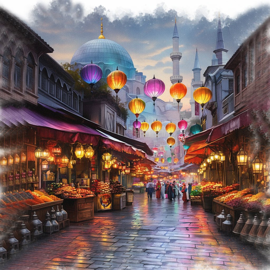 Moschee in der Türkei 9 Wandbild Kunstdruck auf Leinwand