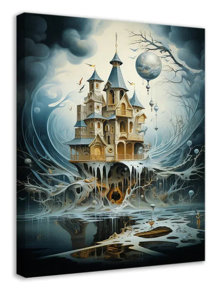 Surreales Wandbild 9 Stil Salvador Dali Kunstdruck auf Leinwand | Wandbild Galerie