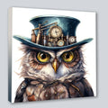 Wandbild Eule 9 Steampunk Kunstdruck auf Leinwand | Wandbild Galerie
