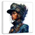 Wandbild Steampunk Lady 9 Kunstdruck auf Leinwand direkt zum Aufhängen | Wandbild Galerie
