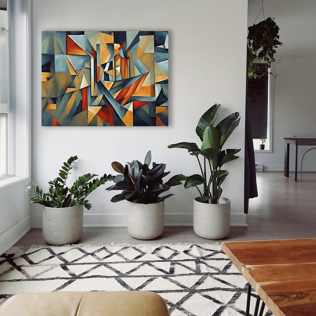 Wandbild Analytischer Kubismus Picasso Style Kunstdruck auf Leinwand