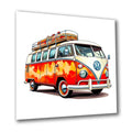 Campingbus VW 12 Wandbild Kunstdruck auf Leinwand | Wandbild Galerie