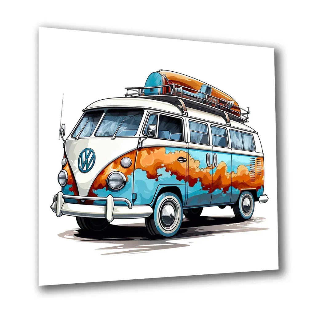 Campingbus VW 2 Wandbild Kunstdruck auf Leinwand (Kopie) | Wandbild Galerie