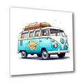 Campingbus VW 5 Wandbild Kunstdruck auf Leinwand | Wandbild Galerie
