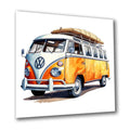 Campingbus VW 7 Wandbild Kunstdruck auf Leinwand | Wandbild Galerie