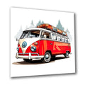 Campingbus VW 10 Wandbild Kunstdruck auf Leinwand | Wandbild Galerie
