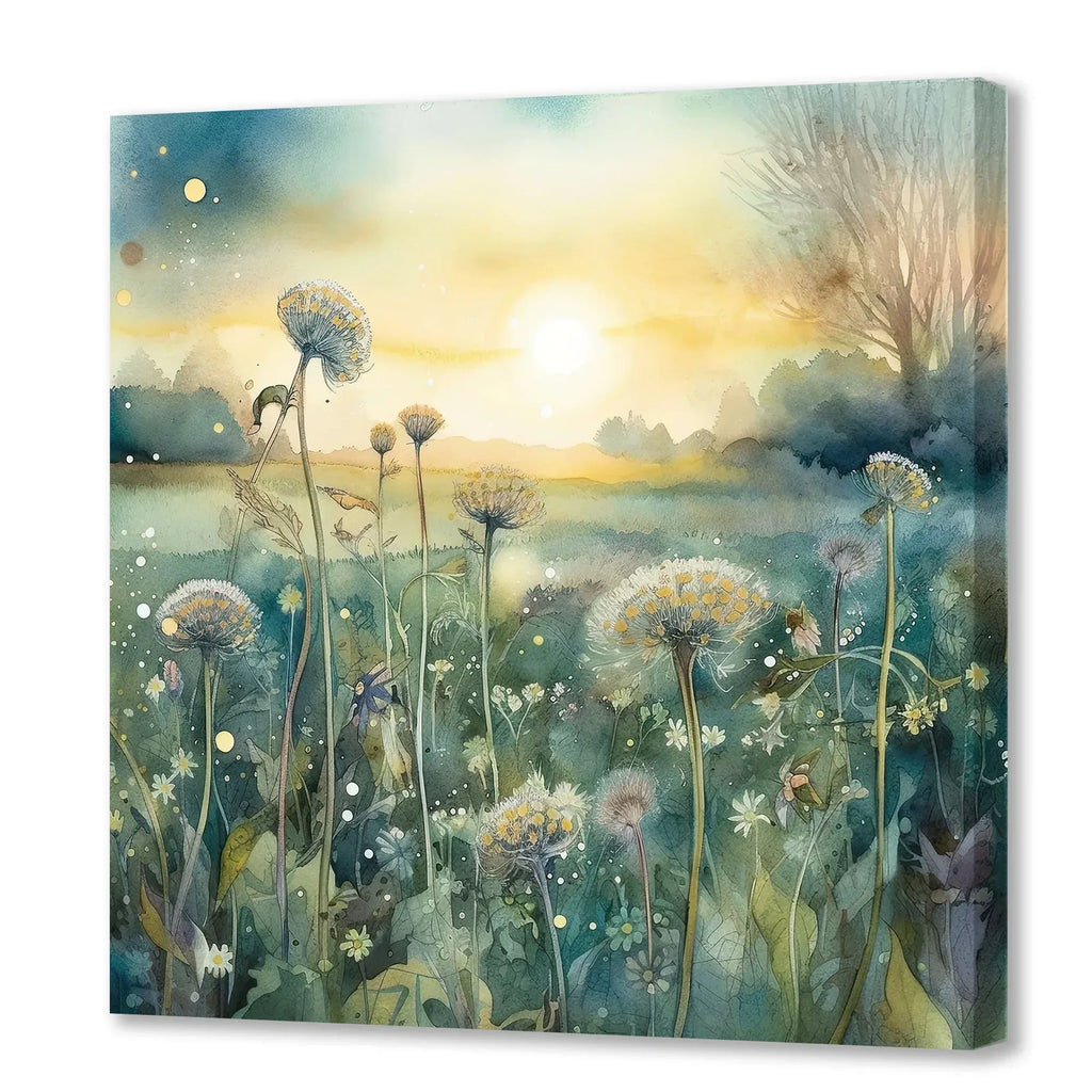 Pusteblumen 6 Wandbild Kunstdruck auf Leinwand | Wandbild Galerie