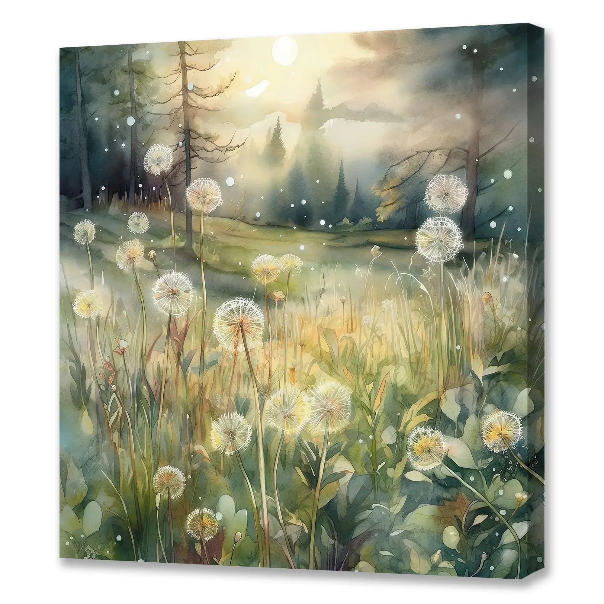 Pusteblumen 3 Wandbild Kunstdruck auf Leinwand | Wandbild Galerie