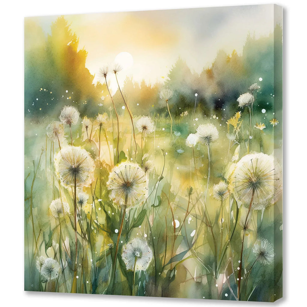 Pusteblumen 4 Wandbild Kunstdruck auf Leinwand | Wandbild Galerie