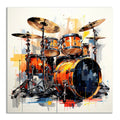 Wandbild Drums Phantasie Kunstdruck auf Leinwand direkt zum Aufhängen | Wandbild Galerie