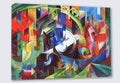 Wandbild Franz Marc Rinder Nr. 6 Kunstdruck auf Leinwand