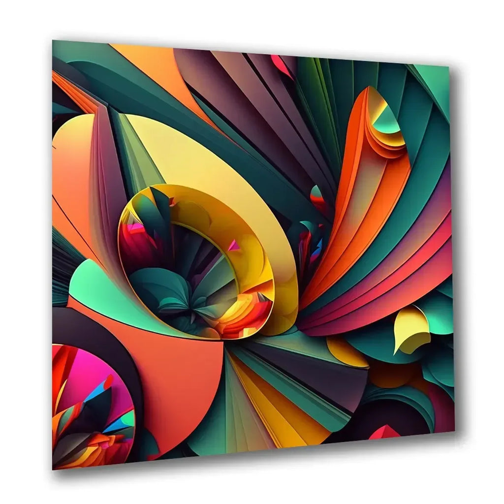 Wandbild Elemente abstrakt 5 Kunstdruck auf Leinwand | Wandbild Galerie
