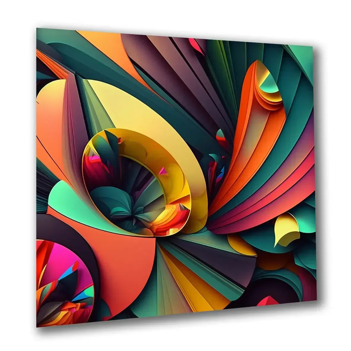 Wandbild Elemente abstrakt 5 Kunstdruck auf Leinwand | Wandbild Galerie