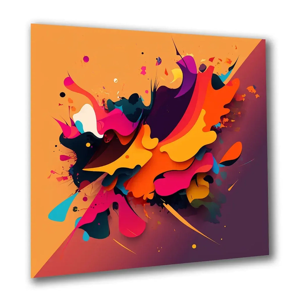 Wandbild Elemente abstrakt 6 Kunstdruck auf Leinwand | Wandbild Galerie