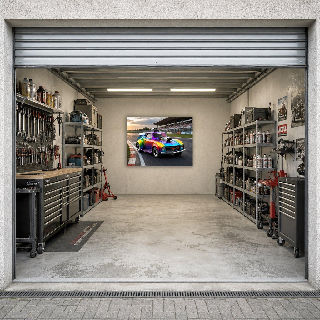 Wandbild Hot Rods 1 Kunstdruck auf Leinwand