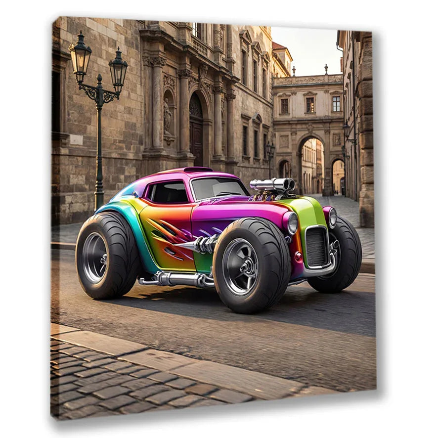 Wandbild Hot Rods 2 Car Kunstdruck auf Leinwand | Wandbild Galerie