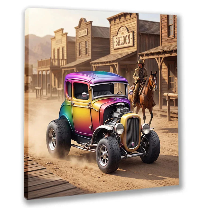 Wandbild Hot Rods 3 Car Kunstdruck auf Leinwand | Wandbild Galerie