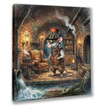 Wandbild Ratte 2 Steampunk Kunstdruck auf Leinwand direkt zum Aufhängen | Wandbild Galerie