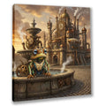 Wandbild Steampunk Frosch 5 Kunstdruck auf Leinwand direkt zum Aufhängen | Wandbild Galerie
