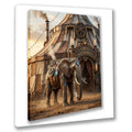 Wandbild Zirkus Elefant Steampunk Kunstdruck auf Leinwand direkt zum Aufhängen | Wandbild Galerie