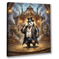 Wandbild Panda 10 Steampunk Kunstdruck auf Leinwand direkt zum Aufhängen | Wandbild Galerie