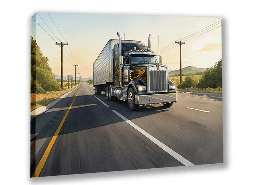Wandbild Truck America 5 Kunstdruck auf Leinwand | Wandbild Galerie