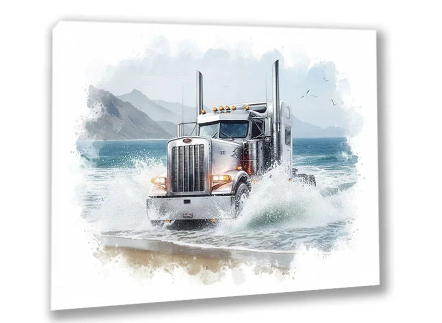 Wandbild Truck America 2 Kunstdruck auf Leinwand | Wandbild Galerie