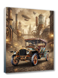 Wandbild Steampunk Oldtimer 7 Kunstdruck auf Leinwand | Wandbild Galerie