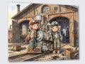 Wandbild Vintage Kids 10 Kunstdruck auf Leinwand | Wandbild Galerie
