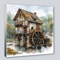 Wandbild Wassermühle 2 Kunstdruck auf Leinwand direkt zum Aufhängen | Wandbild Galerie