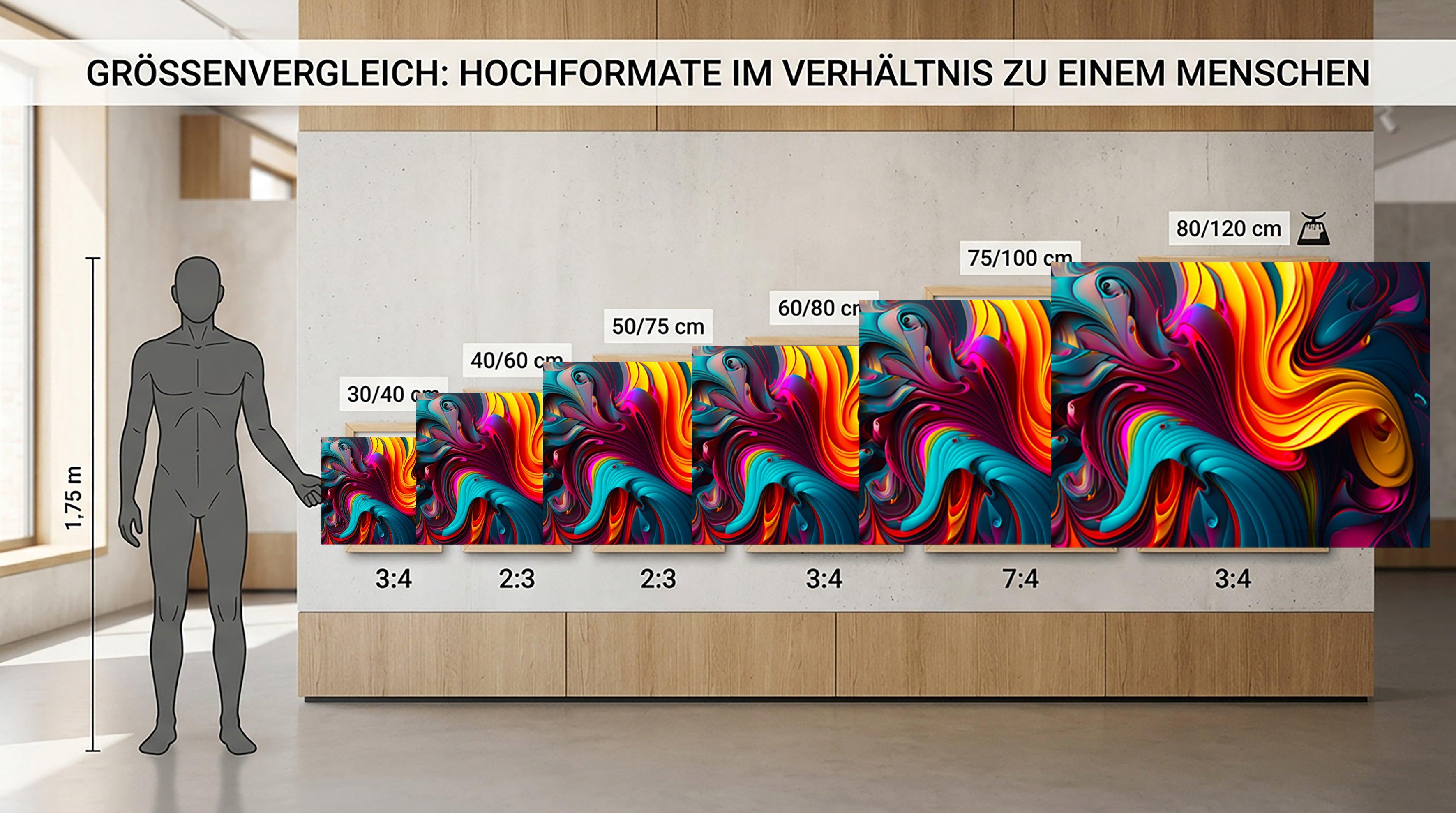 Wandbild Abstrakte Farbwelt Nr. 8