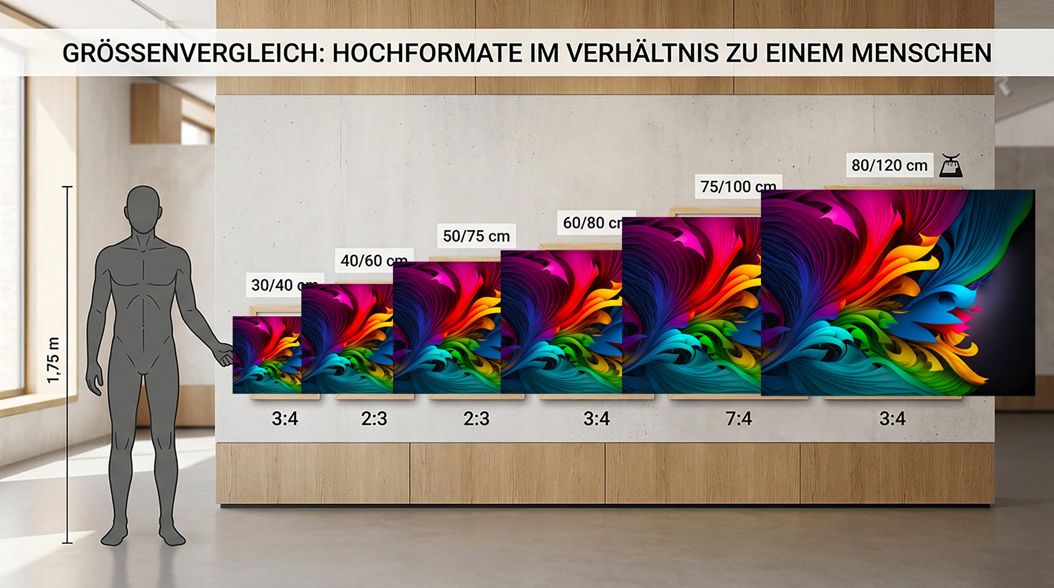 Wandbild Abstrakte Farbwelt Nr. 2