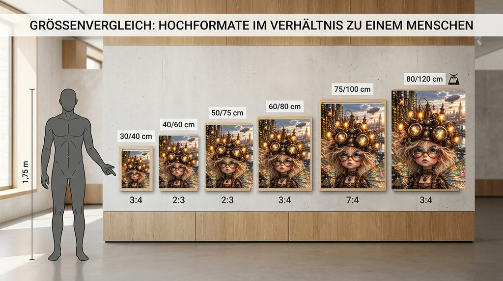 Steampunk Lichtfee – Magisches Wandbild fürs Mädchenzimmer