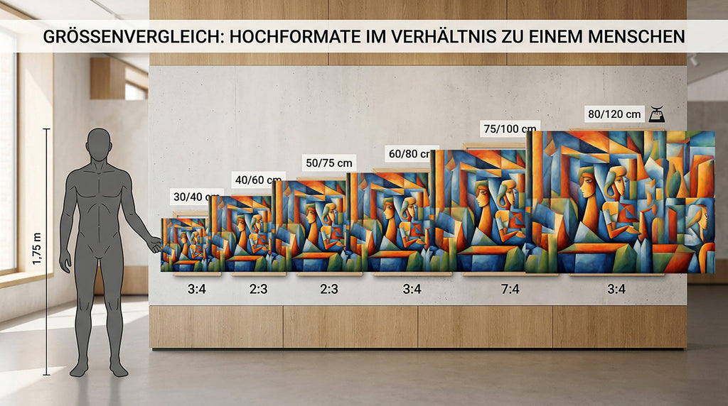 Wandbild Kubistische Frauen Picasso Style Kunstdruck auf Leinwand
