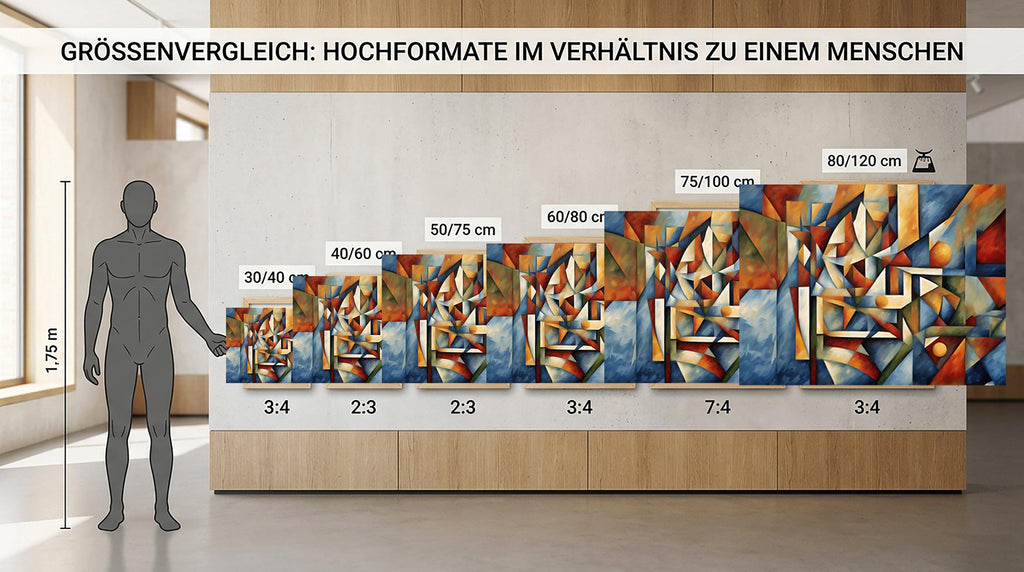 Wandbild Kubistische Geometrie Picasso Style Kunstdruck auf Leinwand