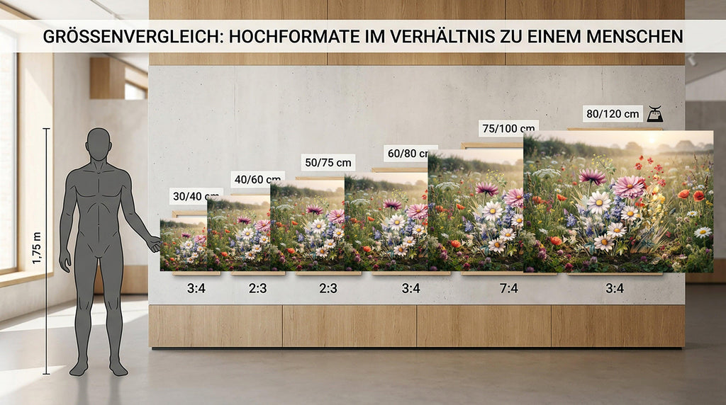 Wandbild Blumenwiese Nr. 9 Kunstdruck auf Leinwand