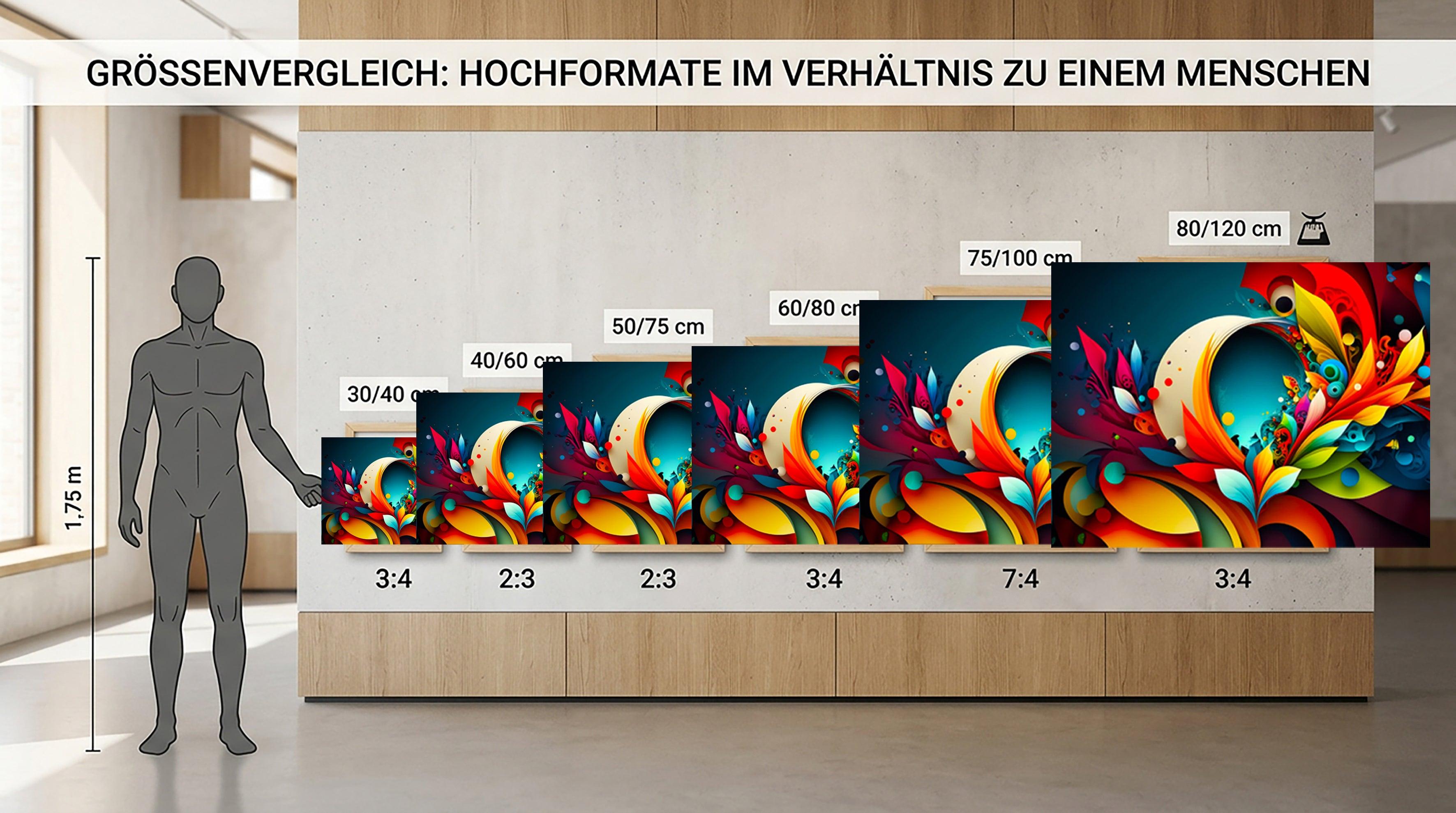 Wandbild Abstrakte Farbwelt Nr. 3