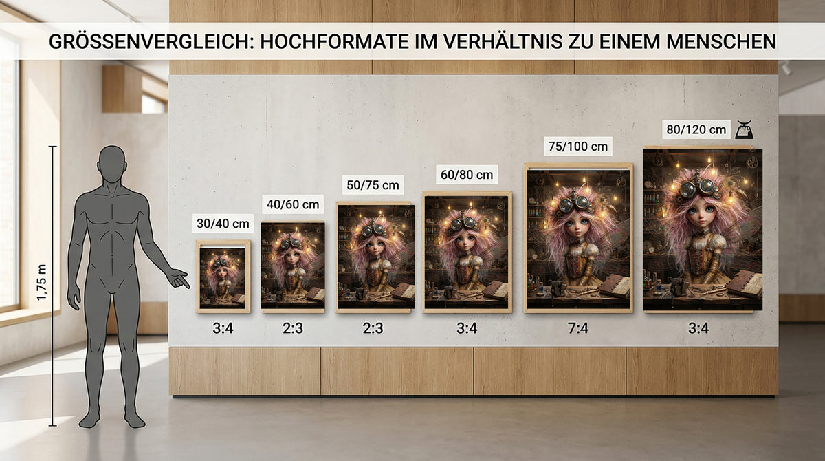 Steampunk Werkstattfee – Magisches Wandbild fürs Mädchenzimmer