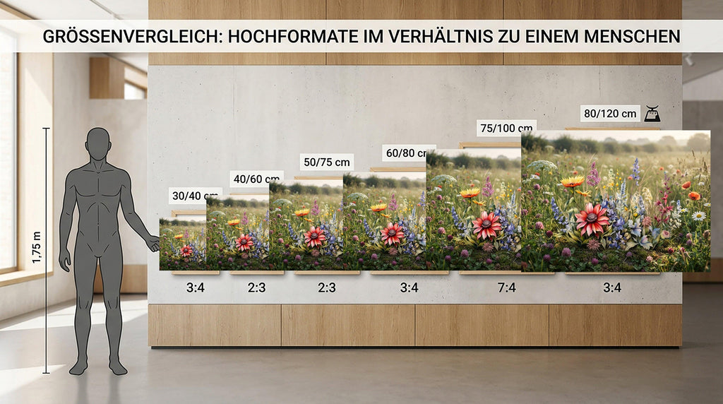 Wandbild Blumenwiese Nr. 7 Kunstdruck auf Leinwand