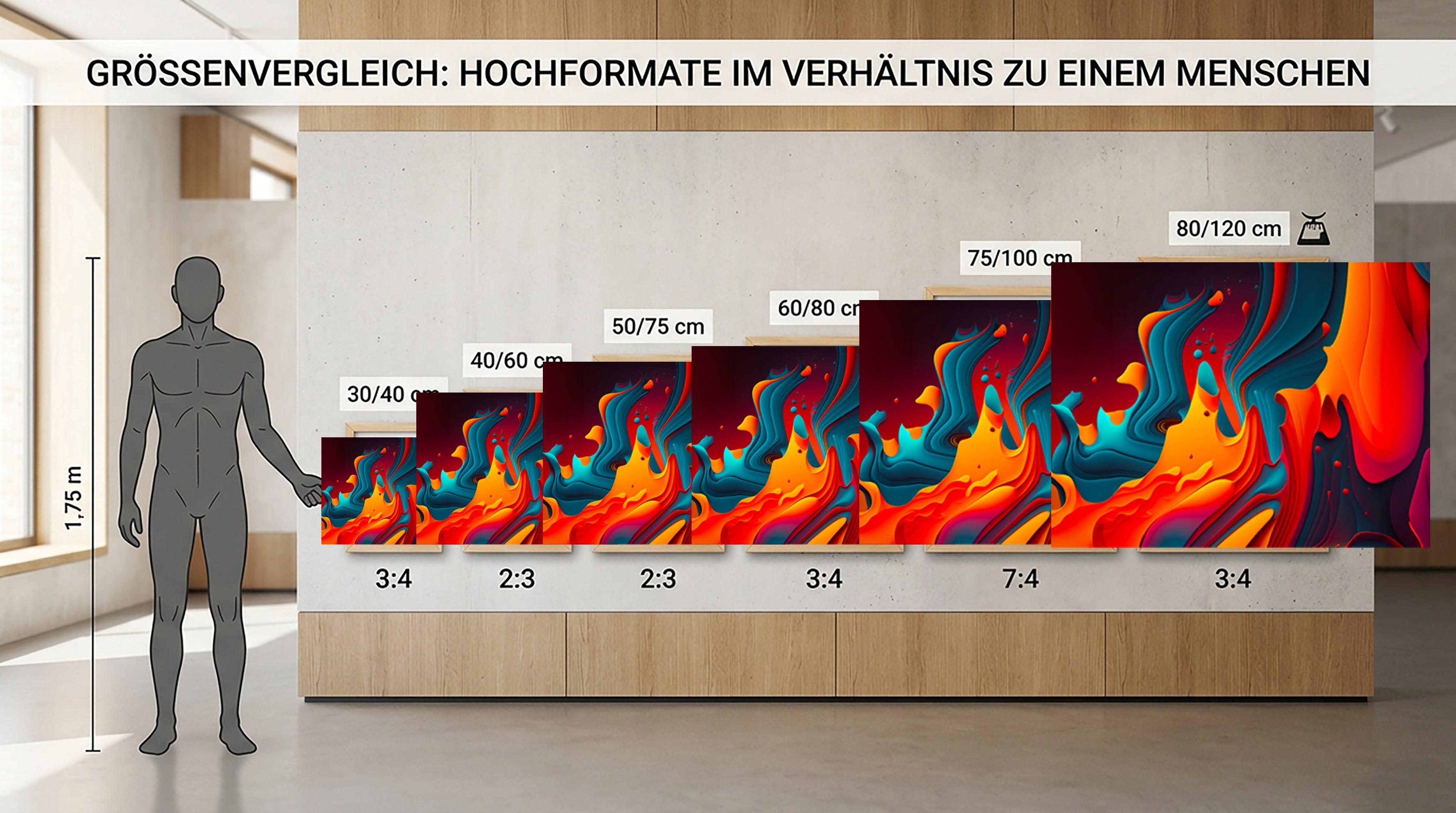 Wandbild Abstrakte Farbwelt Nr. 4