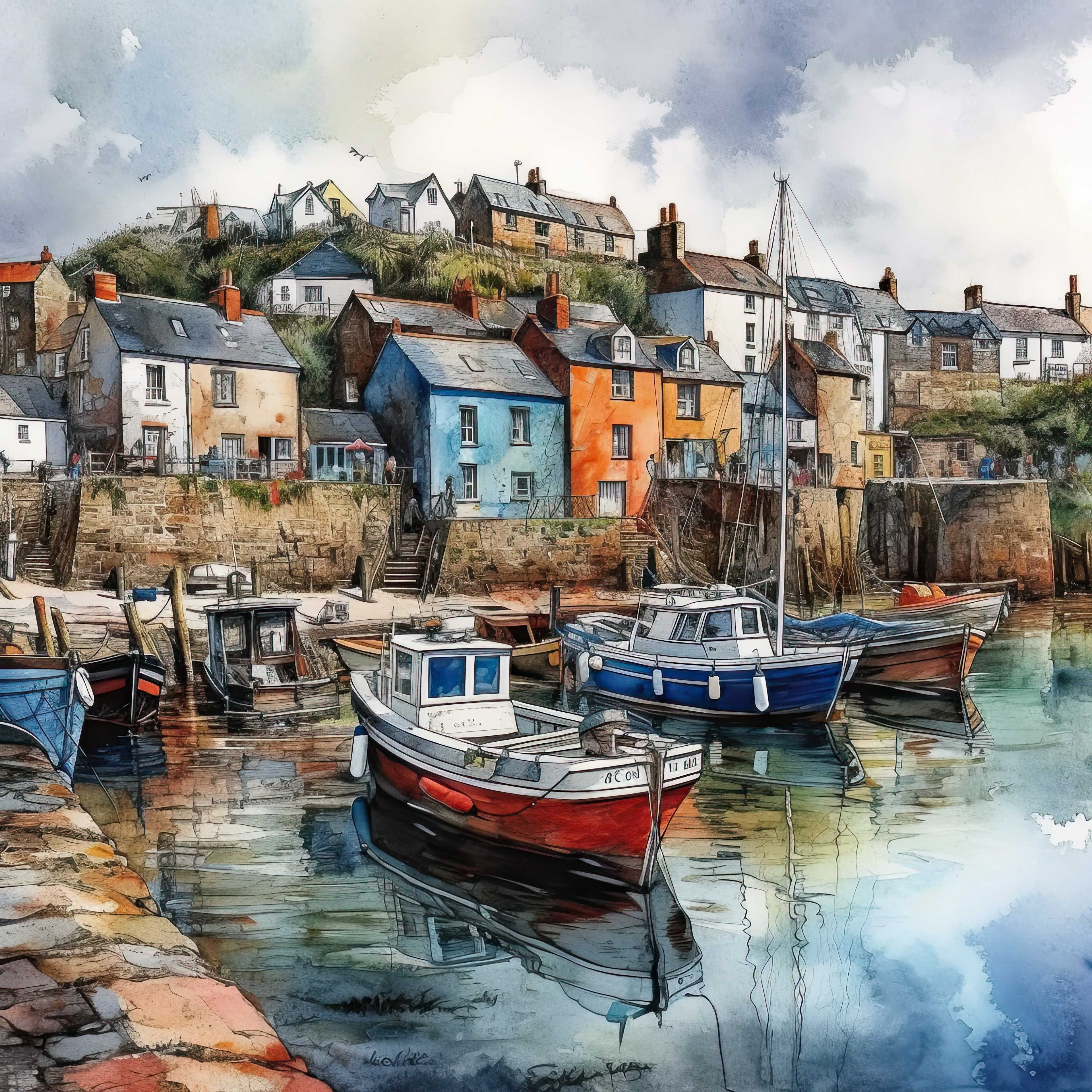 HarbourScenes5 - Wandbild Galerie