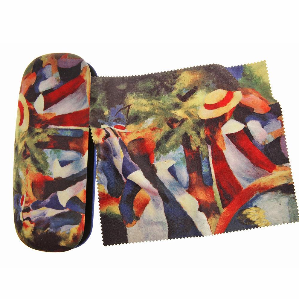 Brillenetui August Macke Mädchen im Grünen Der Traum Hartschale Brillenbox | Wandbild Galerie