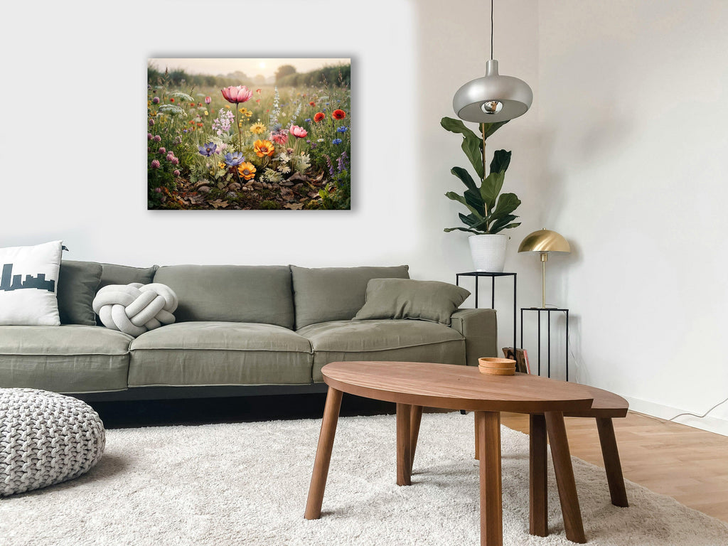 Wandbild Blumenwiese Nr. 12 Kunstdruck auf Leinwand