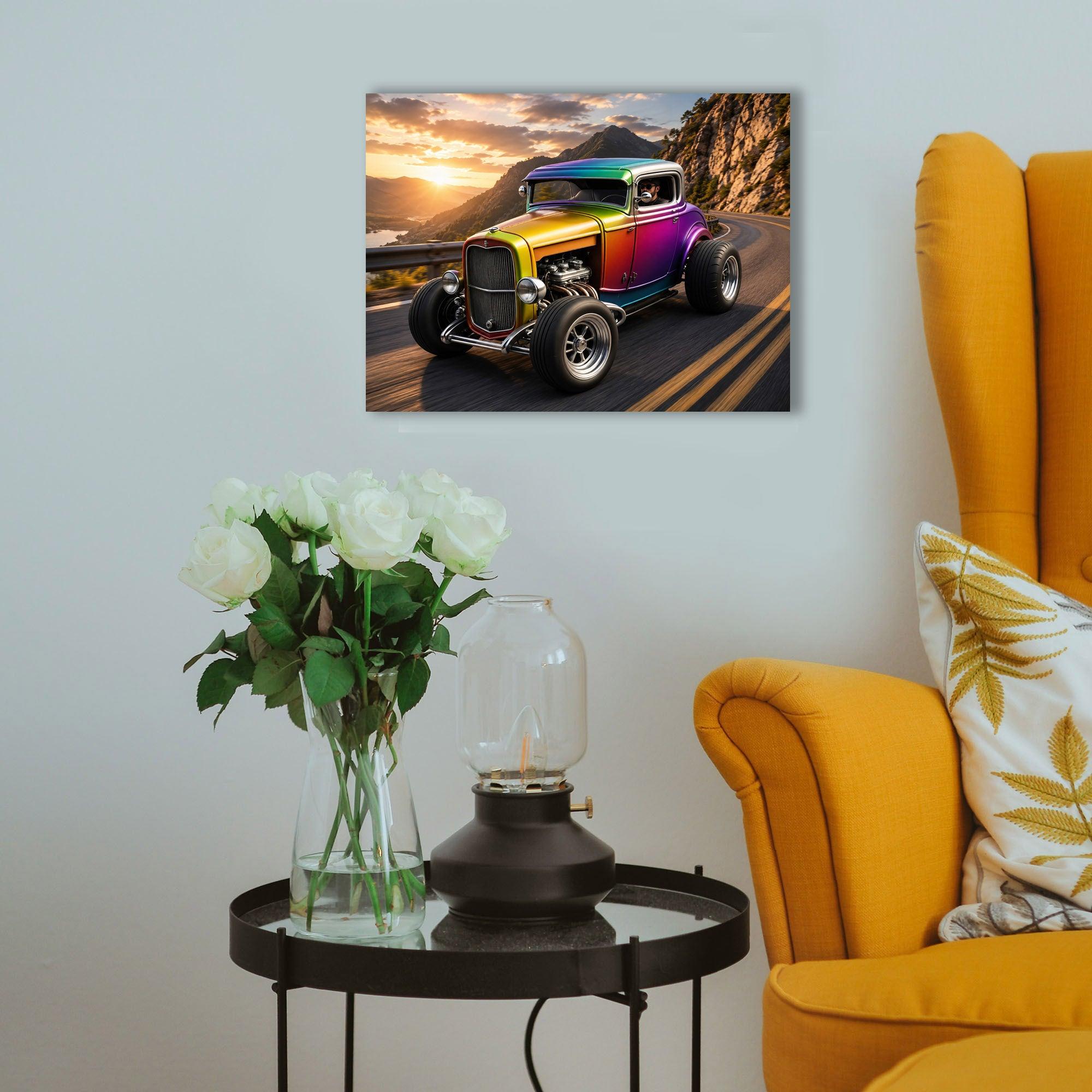 Wandbild Hot Rods 2 Kunstdruck auf Leinwand