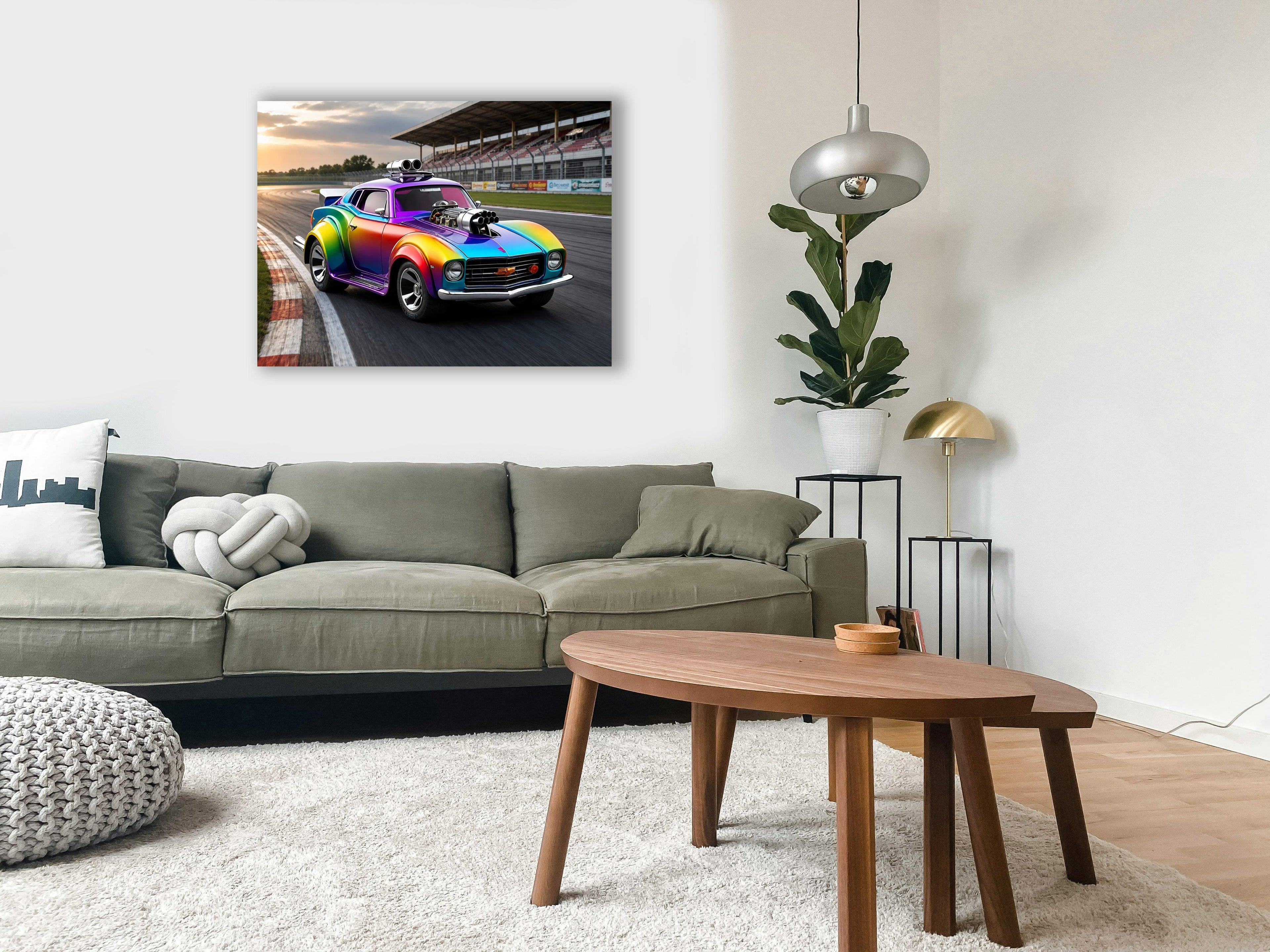 Wandbild Hot Rods 1 Kunstdruck auf Leinwand