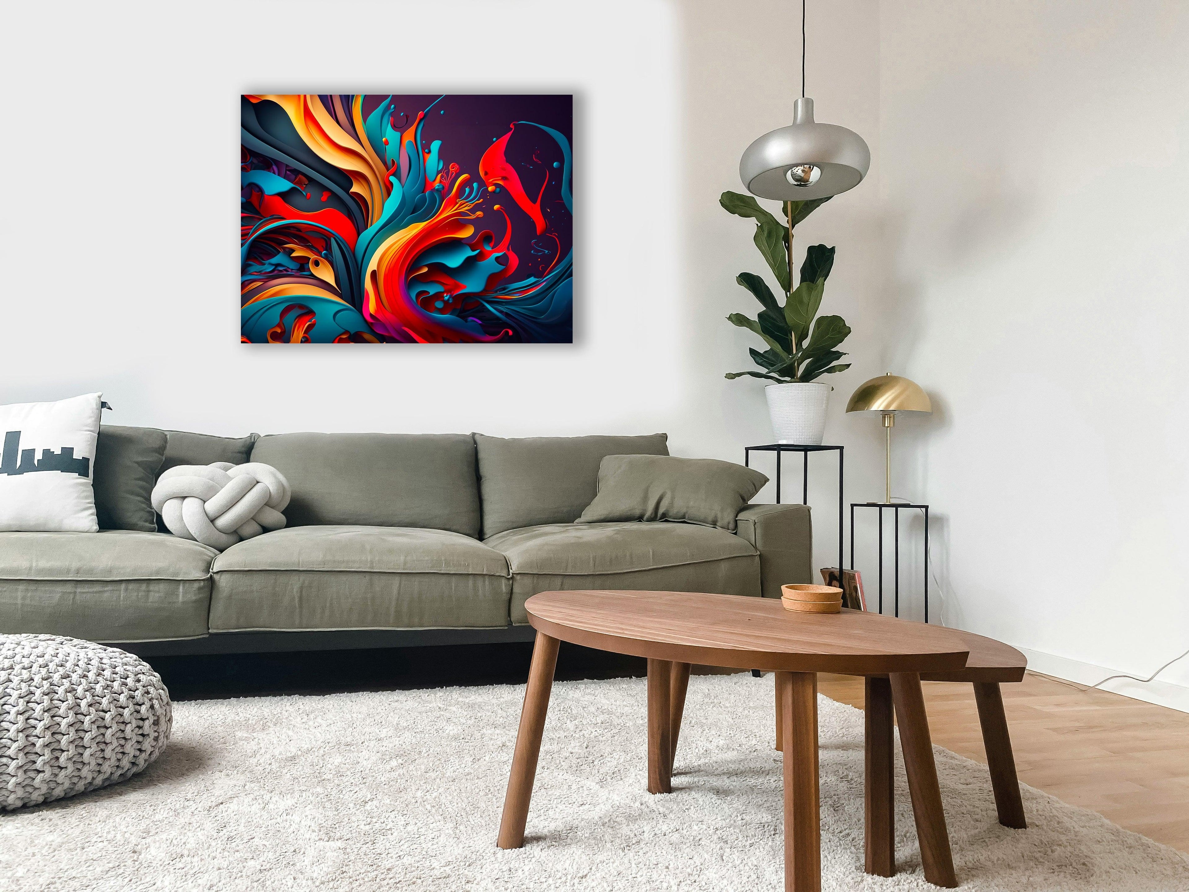 Wandbild Abstrakte Farbwelt Nr. 19