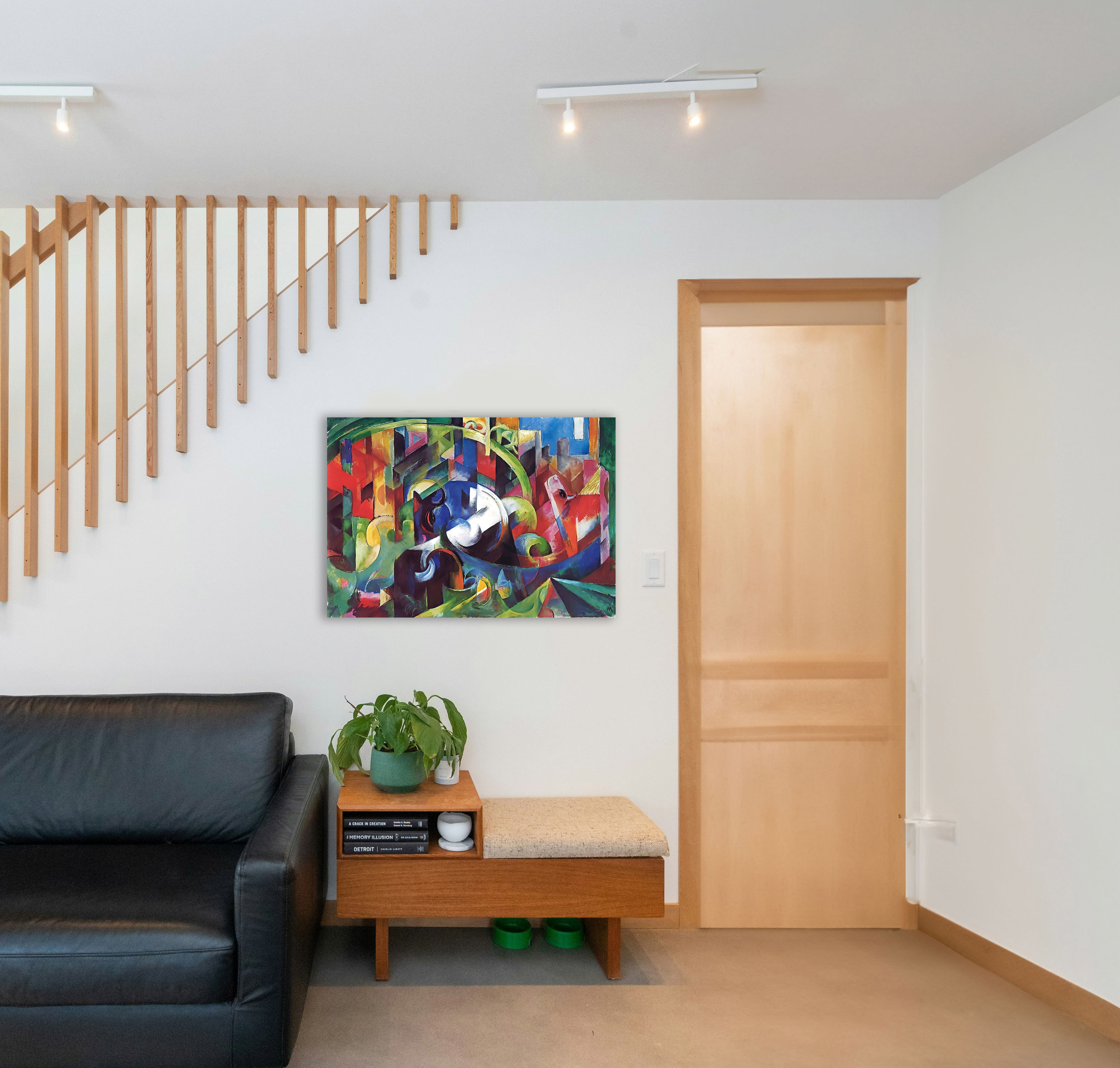 Wandbild Franz Marc Rinder Nr. 6 Kunstdruck auf Leinwand