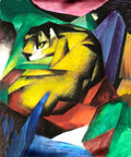 Franz Marc – Der Tiger, expressionistischer Kunstdruck auf Leinwand
