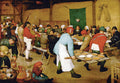 Wandbild Bauernhochzeit Bruegel Kunstdruck auf Leinwand
