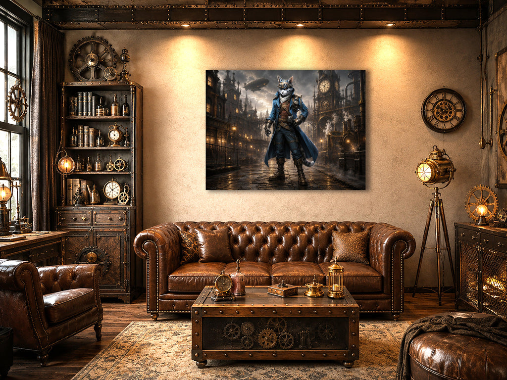 PunkzimmerrechteckquerKopie - Wandbild Galerie